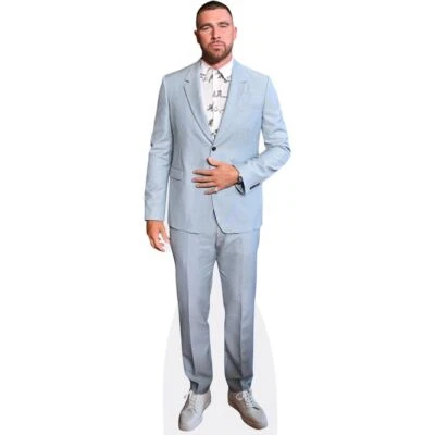 CELEBRITY CUTOUTS Travis Kelce (Blue Suit) Life Size Cutout
