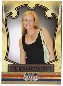 Kirsty Coventry NATACIÓN OLÍMPICA. Tarjeta coleccionable Panini 2011 #80 en funda protectora - Imagen 1 de 2