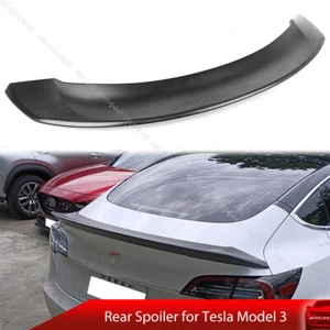 Fit For 17-23 Tesla Model 3 Model3 Sedan S Type Rear Trunk Spoiler Unpainted - Foto 1 di 6