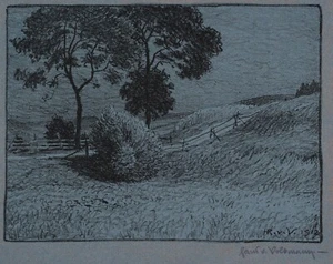 Hans Richard von Volkmann / Lithographie / handsigniert/ von 1912 - Picture 1 of 1