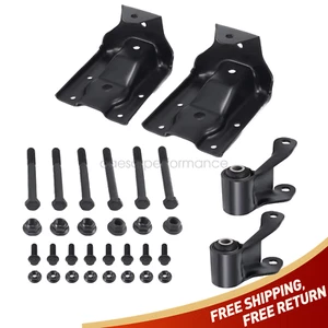 Rear Leaf Spring Hanger Bracket & Shackle Kit For Chevy Silverado GMC Sierra US - Bild 1 von 10