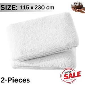 Ihram Towel For Men Umrah Hajj Cool 2 Piece Set Ihram Hajj Cloth Soft Cotton - Picture 1 of 27