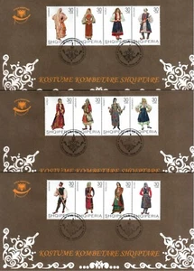Albania 2004. NATIONAL FOLK COSTUMES. FDC MNH. 2757-68. RARE - Picture 1 of 1