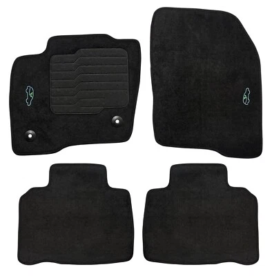 Carpet Floor Mats for 2015 to 2024 Ford Edge with Safety Locks Front and Rear Foto 1 de 4