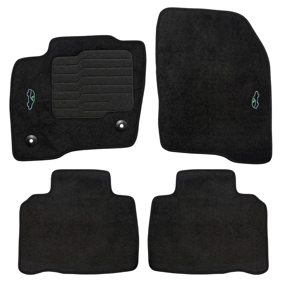 Carpet Floor Mats for 2015 to 2024 Ford Edge with Safety Locks Front and Rear Foto 1 de 4