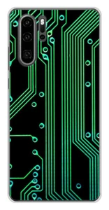 Coque en silicone imprimée compatible Huawei P30 Pro Texture circuit geek - Bild 1 von 3