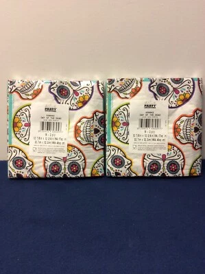 Day of the Dead Skulls Halloween Luncheon Napkins Lot of 2 (32 Napkins)  (S) - Image 1 of 4