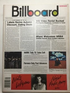 Billboard Magazine: Sept 19 1981 - THE WHO Spotlight 22pgs - Unique Gift - Imagen 1 de 12