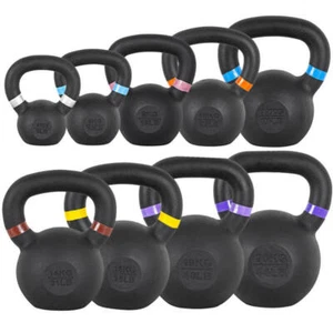 Gusseisen Kettlebells pulverbeschichtet professionelle Qualität - KOSTENLOSE UK-Lieferung - Bild 1 von 19