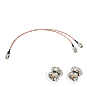 HD-SDI 3G-SDI SDI Video Cable 30cm BNC Splitter Cable 75Ohm BNC to Dual Male - Picture 1 of 8