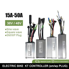 EBike KT Controller 36V/48V 15A-50A Square Sine Wave Controller SM WP Light Plug