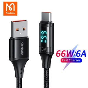 Mcdodo LED Digital Display USB C SuperCharge Cable 66W PD 6A Charging for Huawei - Picture 1 of 11