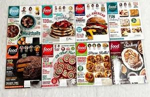 FOOD NETWORK Cooking Magazine LOT of 8 ISSUES Food Recipes 2015-2016 Holiday - Picture 1 of 3
