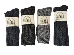 4 pares de calcetines gruesos suaves cálidos de mezcla de lana y alpaca para hombre talla 6 a 11 Reino Unido - Imagen 1 de 4