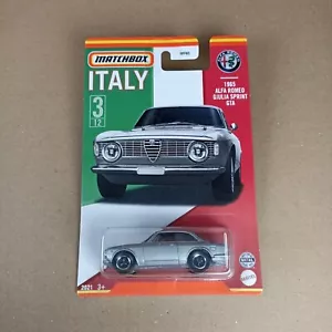 Matchbox 1965 Alfa Romeo Giulia Sprint GTA Stars of Italy Argento - Foto 1 di 1