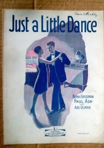 Just A Little Dance by  Grossman / Olman Vtg 1926 Sheet Music w/ Uke - Picture 1 of 3
