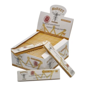 HORNET 50 paquetes de papel de liar orgánico blanco 110 mm para fumar cigarrillos tamaño king - Imagen 1 de 9
