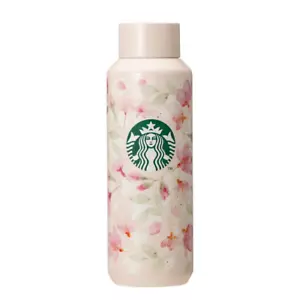 Starbucks JAPAN SAKURA Cherry Blossoms 2024 Stainless Steel Bottle Natural 473ml - Picture 1 of 6