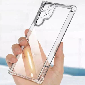 Clear Gel Shockproof Back Case For Galaxy S24, S23, A35,A14,A13,A12,A04S,A03 - Picture 1 of 17