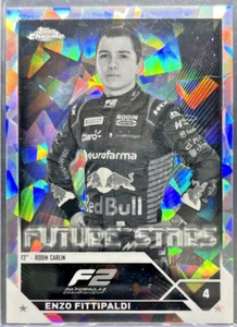 2023 Topps Chrome Sapphire Formula 1 F1 Enzo Fittipaldi Black White 09/15 #75 - Picture 1 of 2