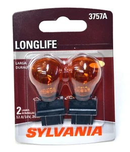 Sylvania LongLife 3757A 26.9W 8W Two Bulbs Front Turn Signal Replace Stock EO - Picture 1 of 10