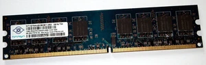 1 GB DDR2-RAM 240-pin PC2-6400U nonECC 800 MHz 'Nanya NT1GT64U8HB0BY-25D' - Imagen 1 de 2