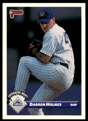 1993 Donruss Baseball Card Darren Holmes Colorado Rockies #779 - Image 1 of 2