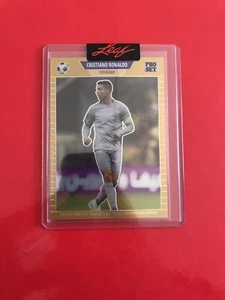 2023 Cristiano Ronaldo Leaf /199 Gold Pro Set No Panini No Topps Portugal Arabia - Picture 1 of 4