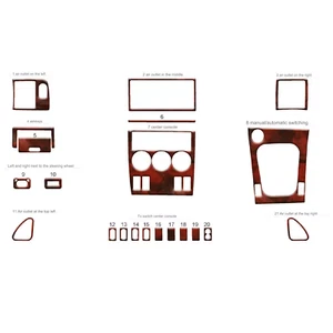 Carenado de cabina molduras decorativas con aspecto de madera de raíz para BMW Z3 1999-2005 - Imagen 1 de 13