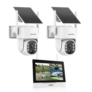 ANNKE WLAN 4MP Kamera Überwachungskamera 7'' Monitor Zwei-Wege-Audio 4CH NVR - Bild 1 von 16