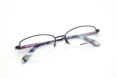 MARCHON NYC WALDORF 505 púrpura/azul 51-17-135 media llanta marcos bisagras flexibles L641 Foto 1 de 4