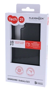 Tech21 Evo Check Flexible Gel Case for Galaxy S23 Smoked Black New - Picture 1 of 4