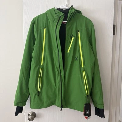 spyder ski jacket Hokkaido green Gtx Gold Level spylon primaloft - Image 1 of 3