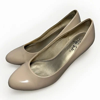 Zapatos de tacón Lifestride Parigi color topo nude gloria talla 7,5 charol sintético Foto 1 de 4