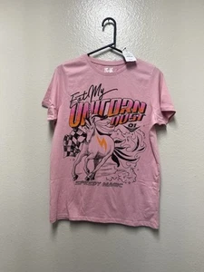 Pink Unicorn Graphic Kids T Shirt Size 15-16 - Picture 1 of 7