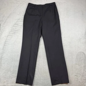 Pendleton Pants Women's 8 Wool Trousers High Waist Pleated Black Vintage - Picture 1 of 9