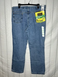 VTG Wrangler 936 Cowboy Cut Slim Fit Jeans 38x30 Light Wash New With Tags 576 - Picture 1 of 7