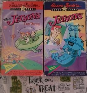 1990 Hanna-Barbera: 2x The Jetson's VHS: Las Venus & Microchip Chump - Picture 1 of 12