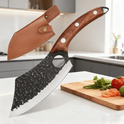 Japanisches Küchenmesser Profi Kochmesser Edelstahl Messer Metzgermesser Scharf - Bild 1 von 4