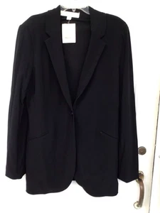 Boston Proper schwarzer Blazer "Travel Boyfriend" neu mit Etikett, Kunsttaschen, Größe 18, 119 $ - Bild 1 von 8