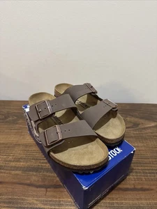 Nuevas Sandalias Birkenstock Arizona Mocha Unisex Estrechas Talla 42 Para Mujer Talla 11 M 9 - Imagen 1 de 7