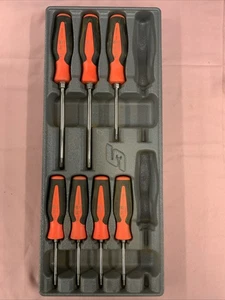 Juego de destornilladores Torx largos Snap On 7 piezas T45, T40, T25, T20, T15, T10, T8 modelo SGDTX38B - Imagen 1 de 6