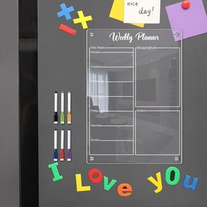 Magnetic Weekly Planner for Fridge Plan Organize and Simplify Your Life - Picture 1 of 10