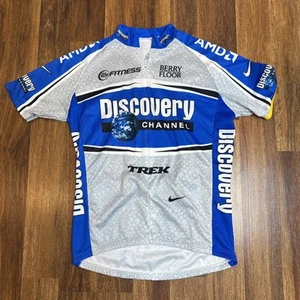 Nike Dri Fit Herren Radsport Bike Shirt Large Trikot Discovery Channel Trek Größe L - Bild 1 von 6