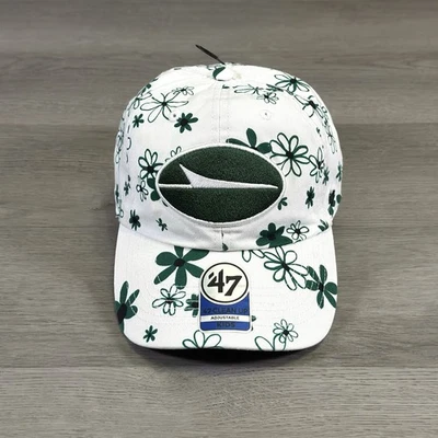 Chapéu ajustável Girls Youth '47 branco New York Jets Daisy Delight limpeza - Imagem 1 de 4