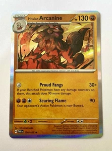 Hisuian Arcanine Holo Raro 100/167 Pokemon Maschera Crepuscolare quasi nuovo - Foto 1 di 3