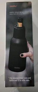 Asobu Beer 2Go Vacuum Insulated Double Walled Stainless Steel Cap Open - Picture 1 of 4