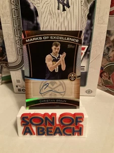 2025 Topps Flagship Basketball Marks Of Excellence Christian Braun - Bild 1 von 2