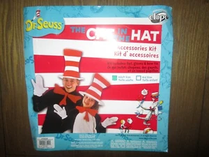 Womens Mens DR SEUSS THE CAT IN THE HAT Halloween Costume sz adult standard size - Picture 1 of 1