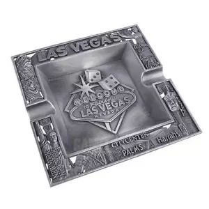 POSACENERE IN METALLO LAS VEGAS POKER QUALITA' CASINO-LUXURY IRON ASHTRAY - Imagen 1 de 1